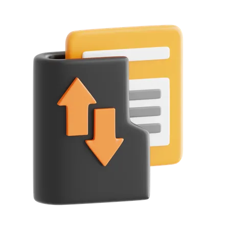 Transfer Data  3D Icon