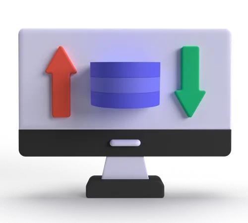 Transfer Data  3D Icon