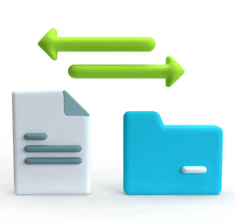 Transfer Data  3D Icon