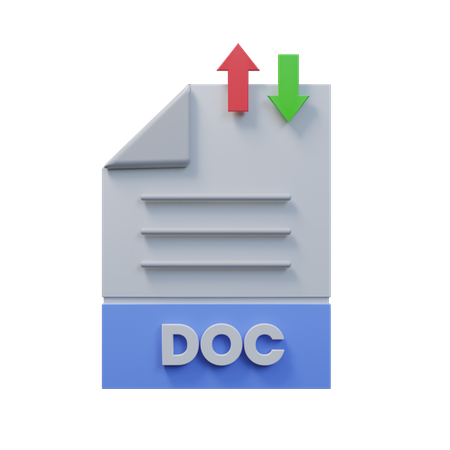Transfer Doc File  3D Icon