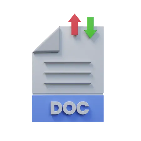 Transfer Doc File  3D Icon