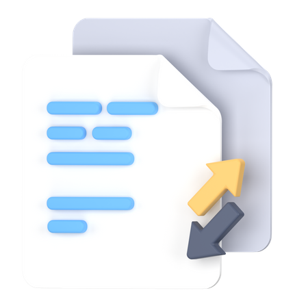 Transfer document  3D Icon