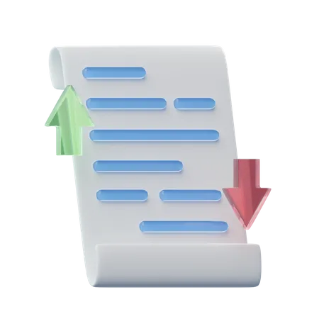 Transfer Document  3D Icon
