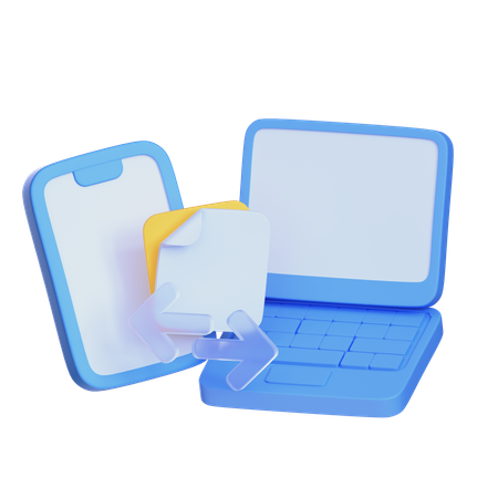 Transfer File  3D Icon