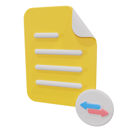 Transfer File  3D Icon