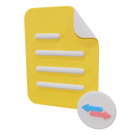 Transfer File  3D Icon