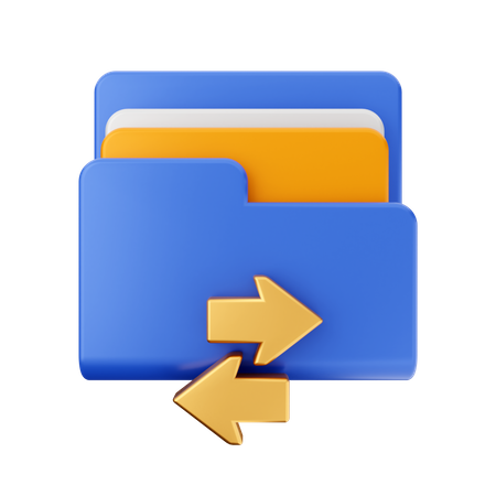 Transfer File  3D Icon