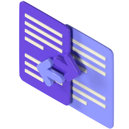 Transfer File  3D Icon