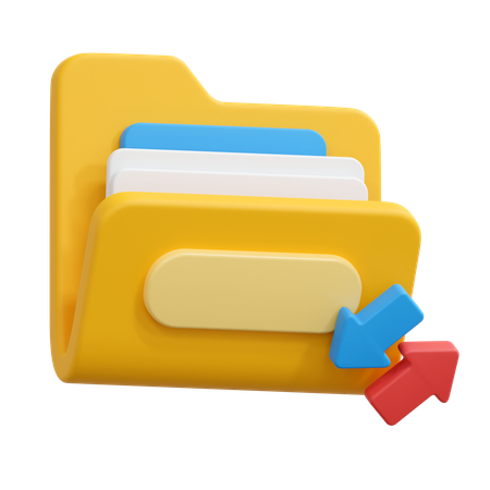 Transfer folder  3D Icon