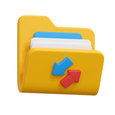 Transfer folder  3D Icon