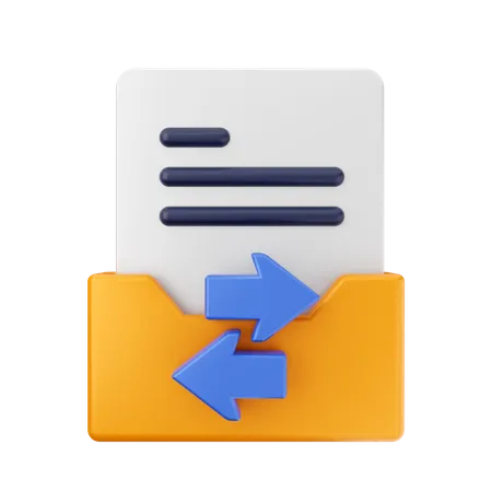 Transfer Folder  3D Icon