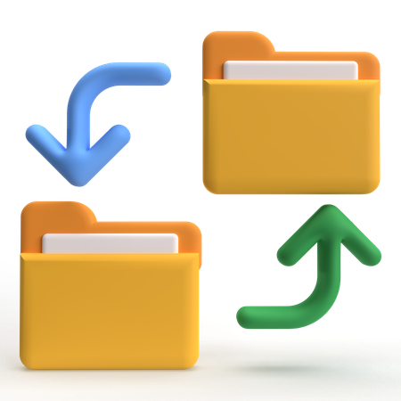 Transfer Folder  3D Icon