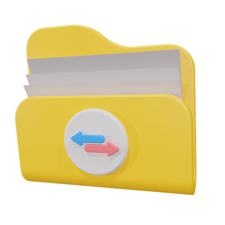 Transfer Folder  3D Icon