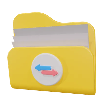 Transfer Folder  3D Icon