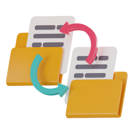 Transfer Folder  3D Icon
