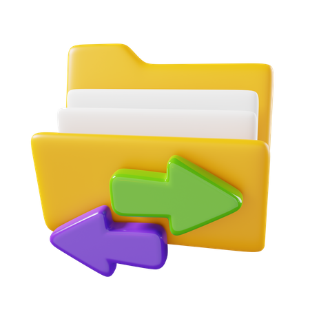 Transfer Folder  3D Icon