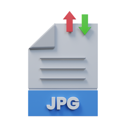 Transfer Jpg File  3D Icon