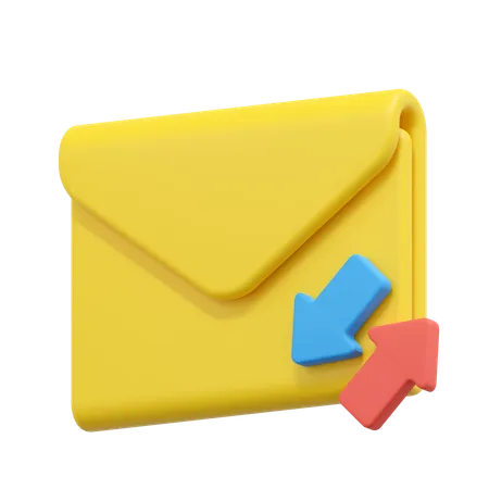 Transfer message  3D Icon