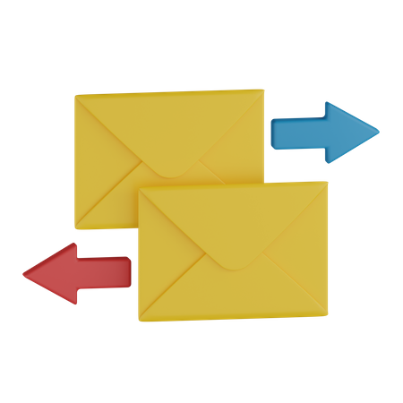 Transfer Message  3D Icon