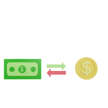 Transfer Money  3D Icon