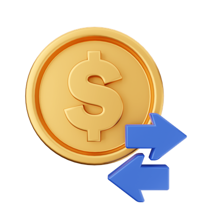 Transfer Money  3D Icon