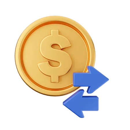 Transfer Money  3D Icon