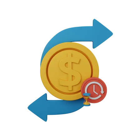 Transfer Money  3D Icon