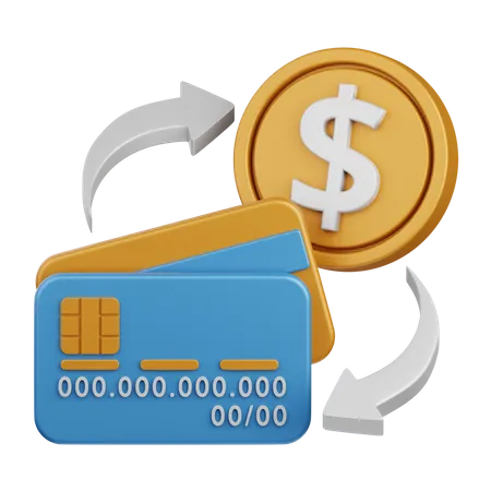 Transfer Money  3D Icon