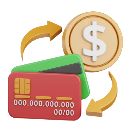 Transfer money  3D Icon