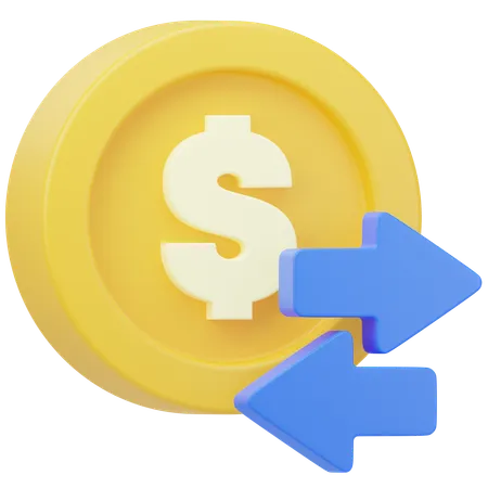 Transfer Money  3D Icon