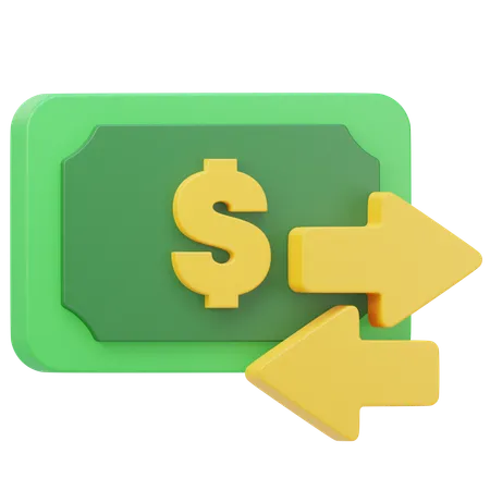 Transfer Money  3D Icon