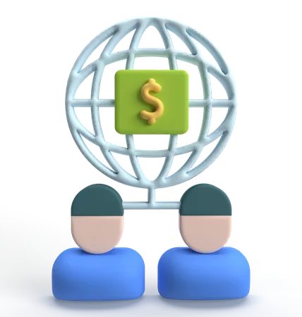 Transfer Money  3D Icon