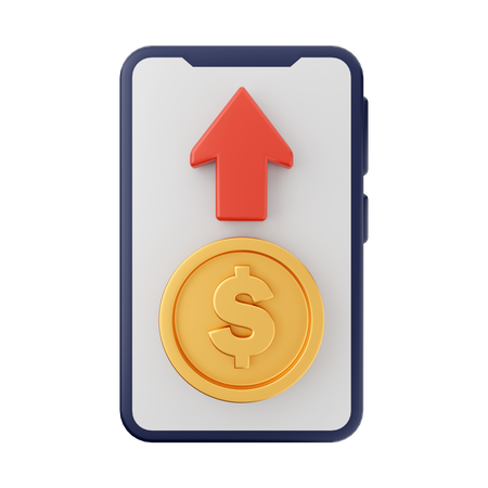 Transfer Money  3D Illustration