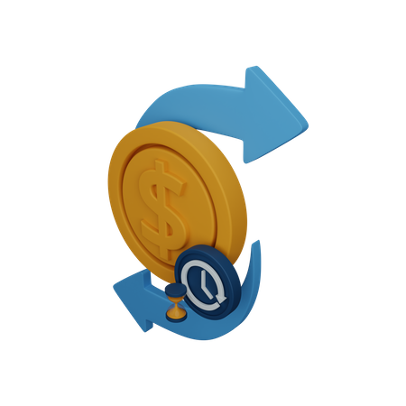 Transfer money  3D Icon