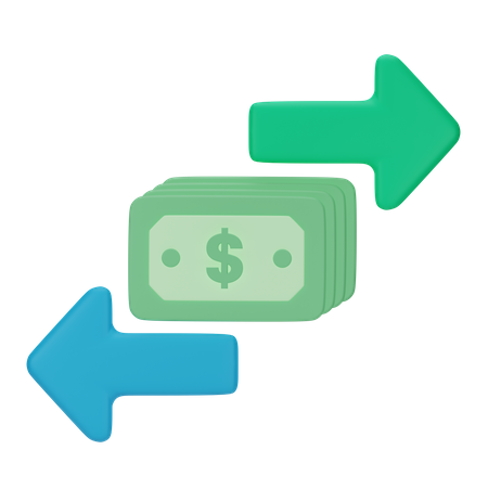 Transfer Money  3D Icon