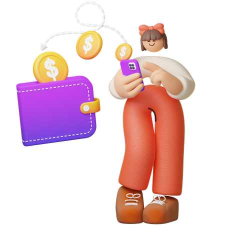 Transfer Money Easily  3D Icon