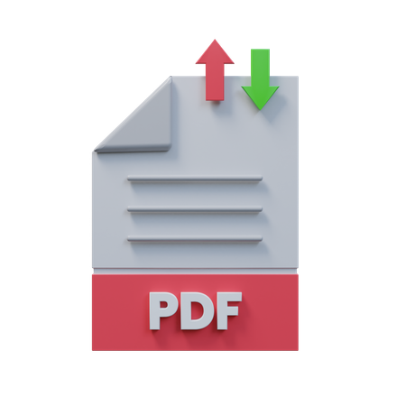 Transfer Pdf File  3D Icon