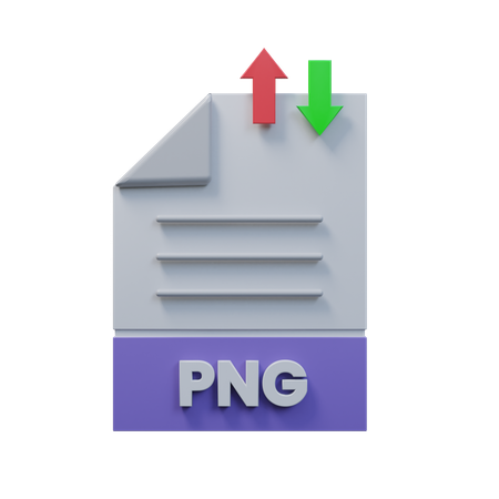 Transfer Png File  3D Icon