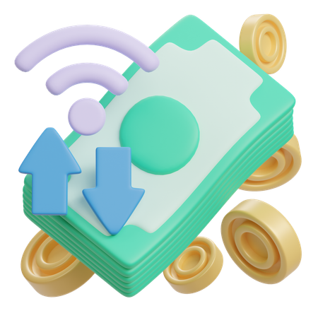 Transfer Signal  3D Icon