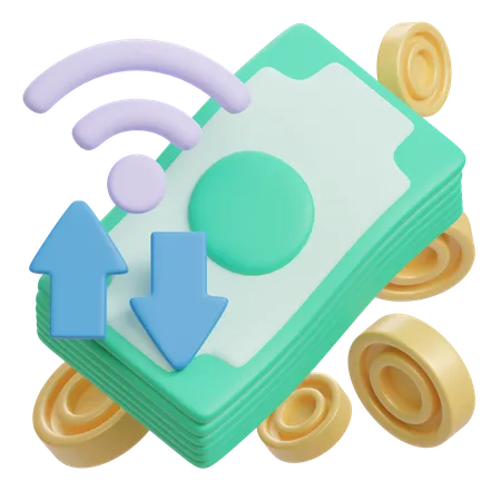 Transfer Signal  3D Icon