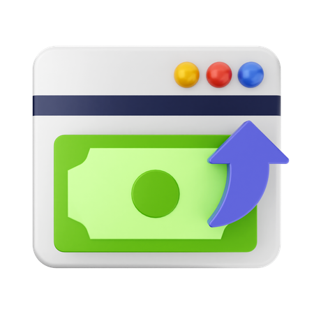 Transfer Website Payment  3D Icon