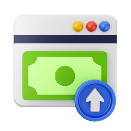 Transfer Website Payment  3D Icon