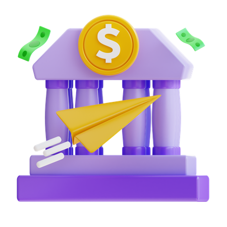 Transferencia bancaria  3D Icon