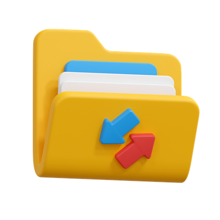 Transferir carpeta  3D Icon