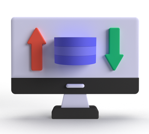 Transferir datos  3D Icon