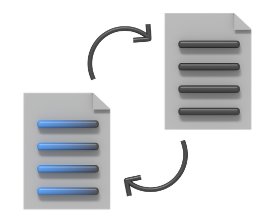 Transferir documento de archivo  3D Icon