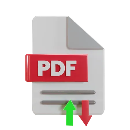 Transferencia de archivos pdf  3D Icon