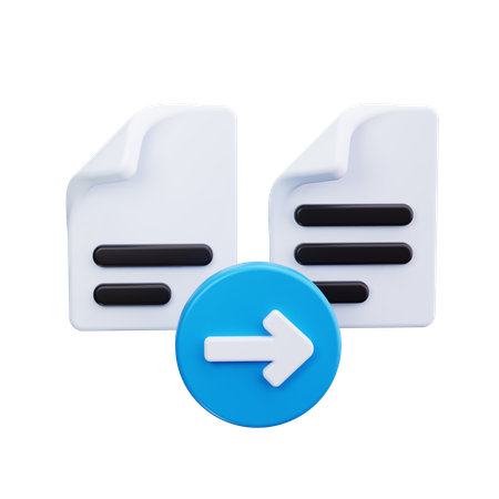 Transferencia de archivos  3D Icon