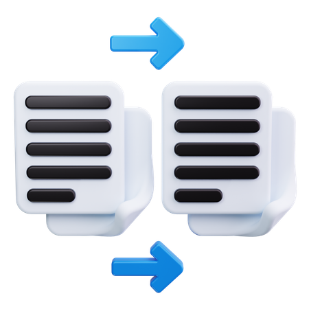 Transferencia de archivos  3D Icon