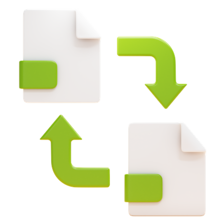 Transferência de arquivo  3D Icon